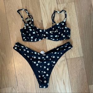 ONIA WE WORE WHAT DAISY PRINT BIKINI